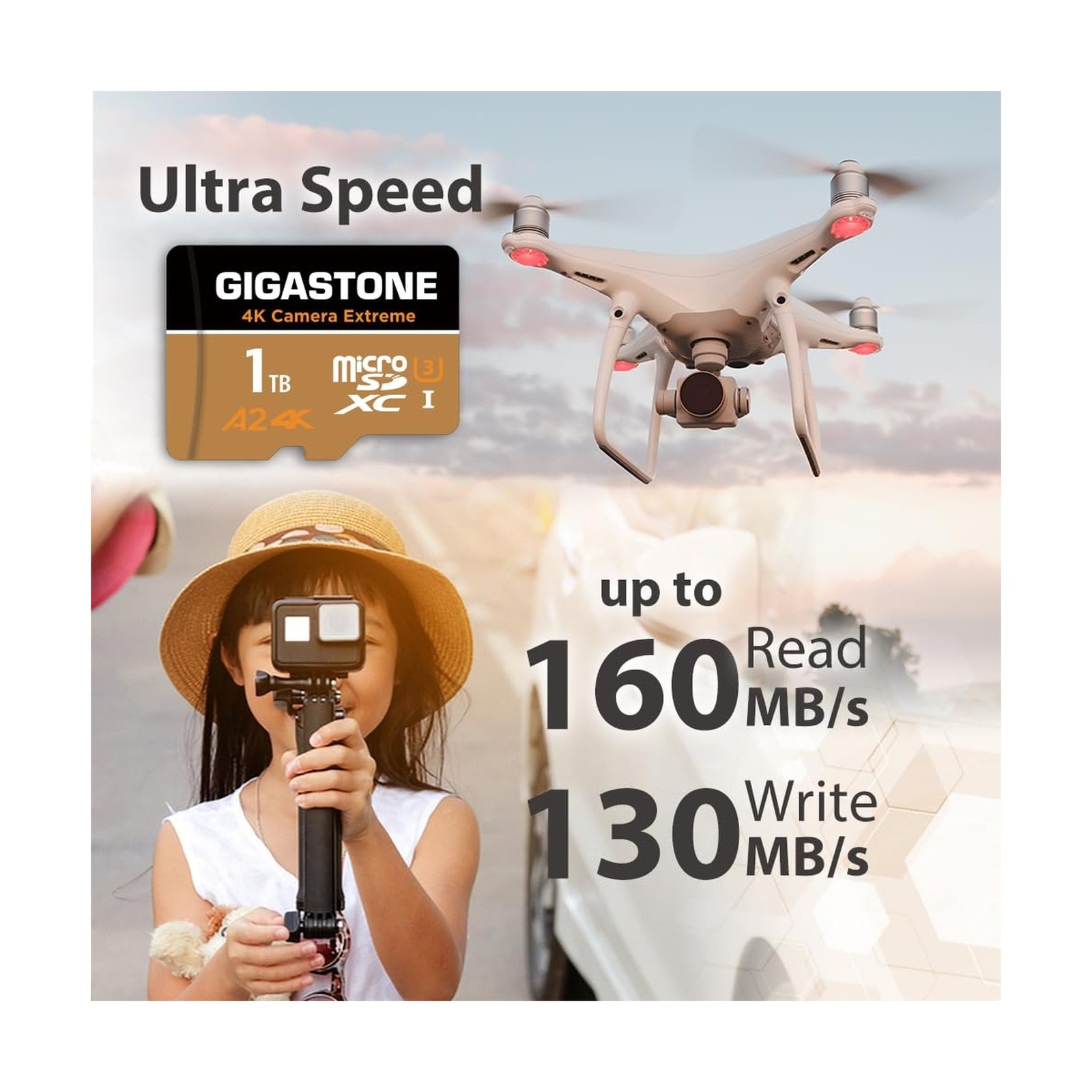 [5-Yrs Free Data Recovery] Gigastone 1TB Micro SD Card, Camera Extreme, R/W u…