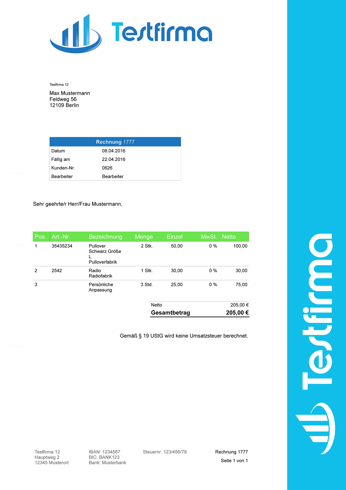 Rechnungsprogramm Software inkl. Buchhaltung,Netzwerkversion,Lizenz 3 Rechner