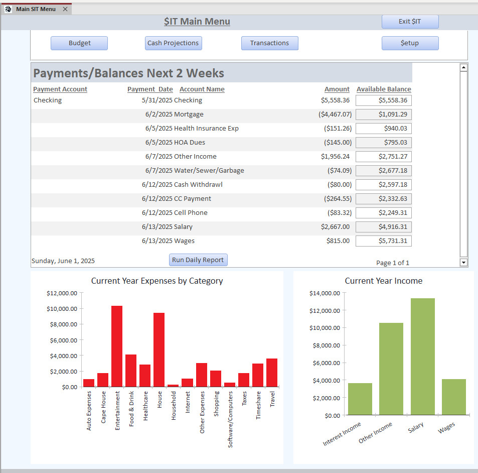 $IT – Personal income/expense tracking, cash projections & budgeting software.
