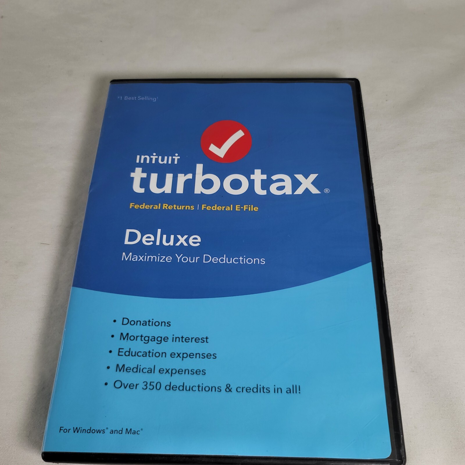 Intuit TurboTax Deluxe 2018 – Federal Return & E-file – Tax Preparation