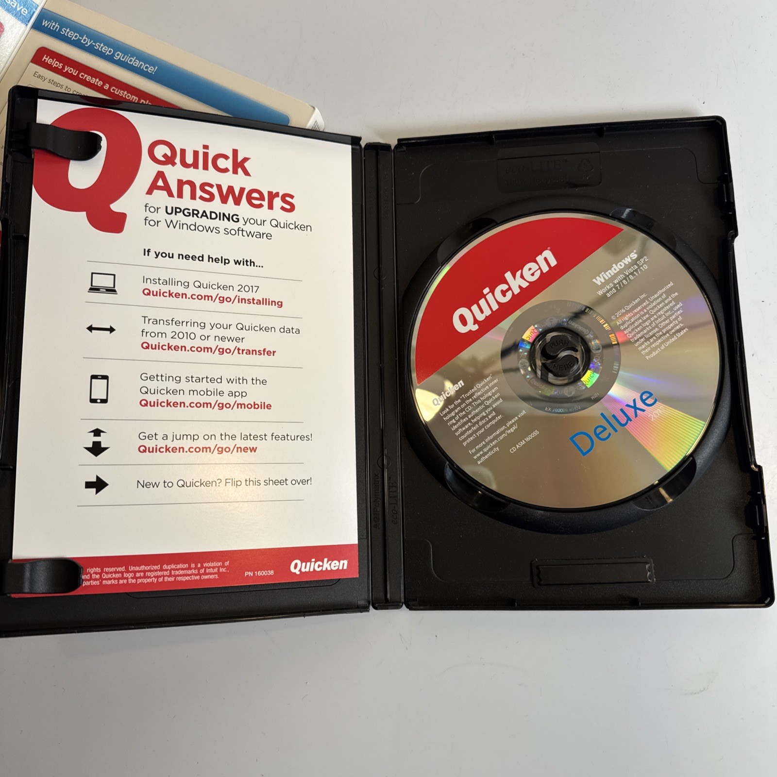 Intuit Quicken 2017 Deluxe For Windows Brand New Sealed READ BEFORE PURCHASING!!