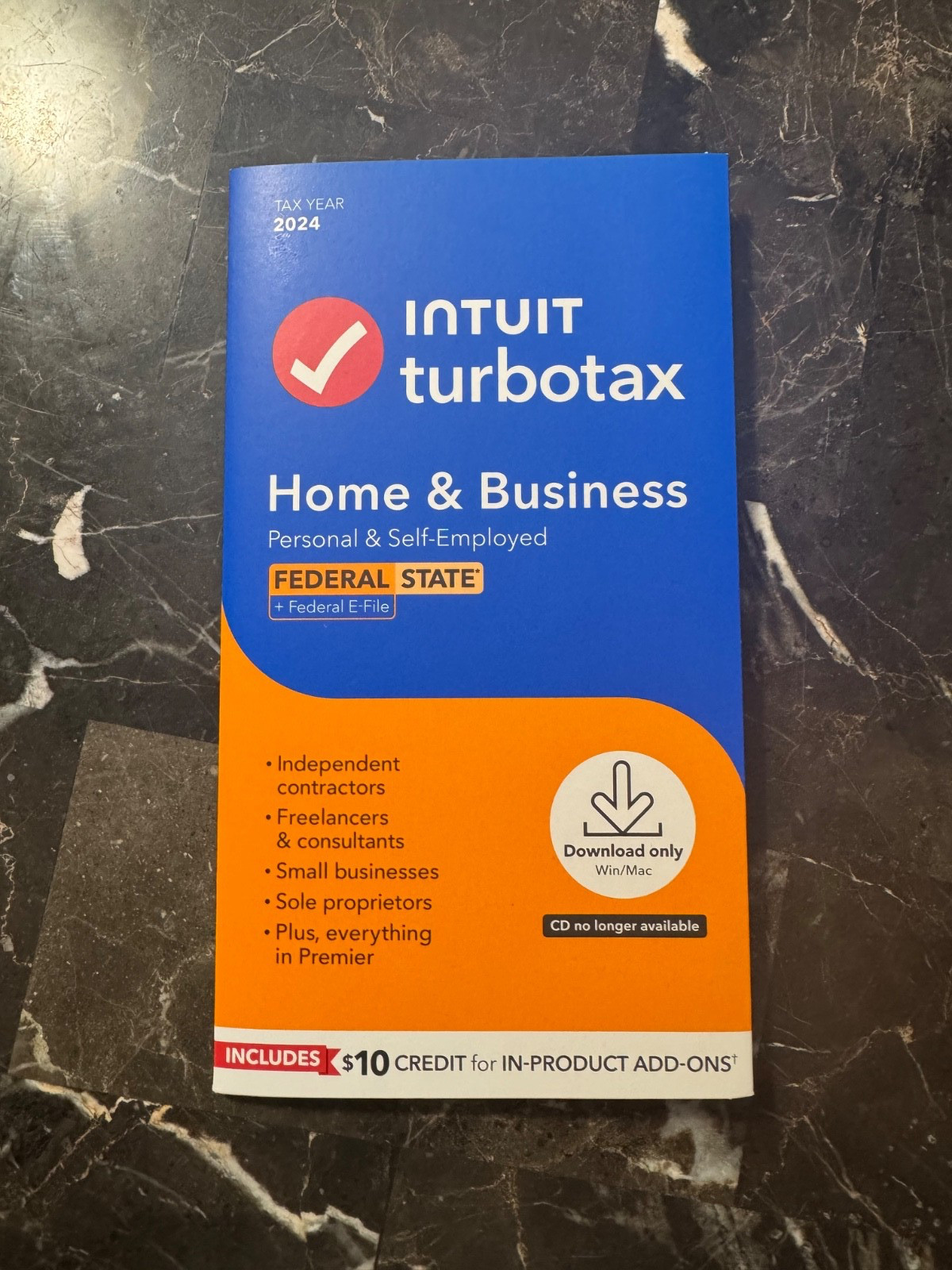 NEW TurboTax Home & Business 2024 Unopened DIGITAL CODE INCLUDED ￼