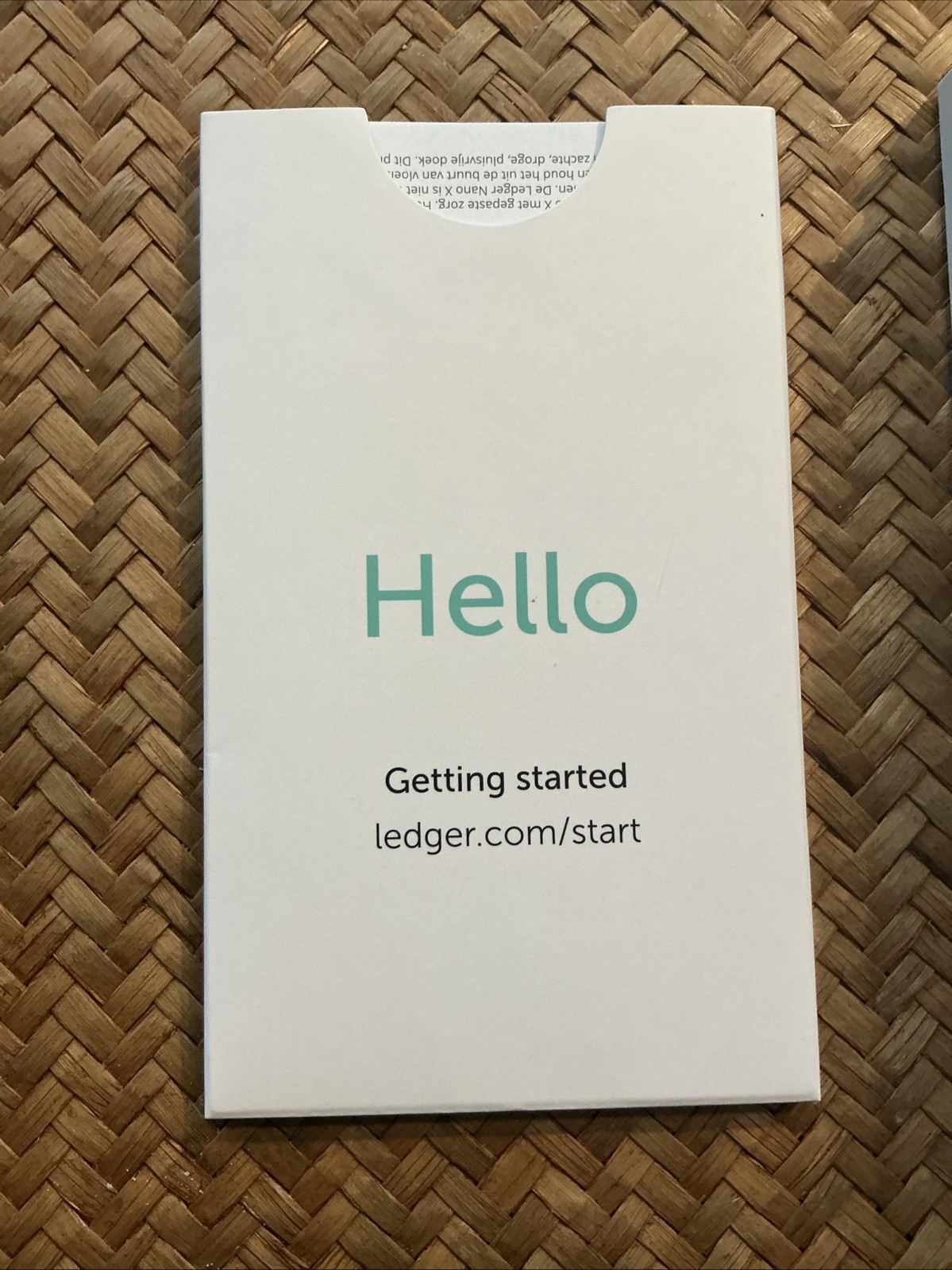 Ledger Nano X (Factory reset with all Accessories)