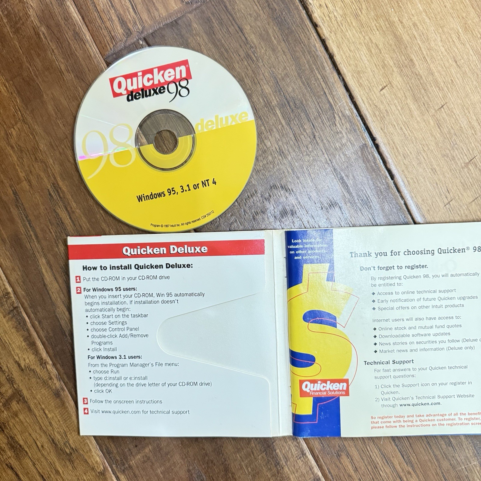 VTG Quicken financial planner Suite 98, Family, Lawyer, Deluxe Windows Software