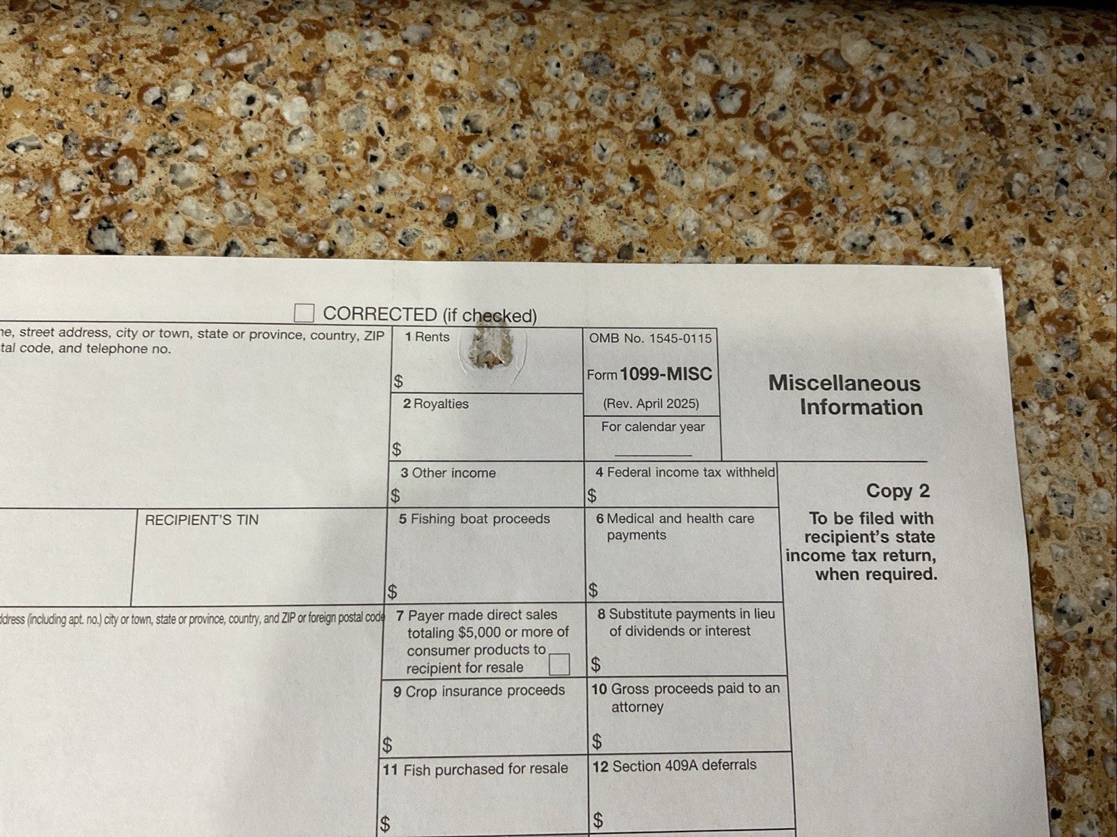 2025 Adams 1099-MISC TAX KIT Forms 4-Part 12 Recipients w Tax Forms Helper*READ*