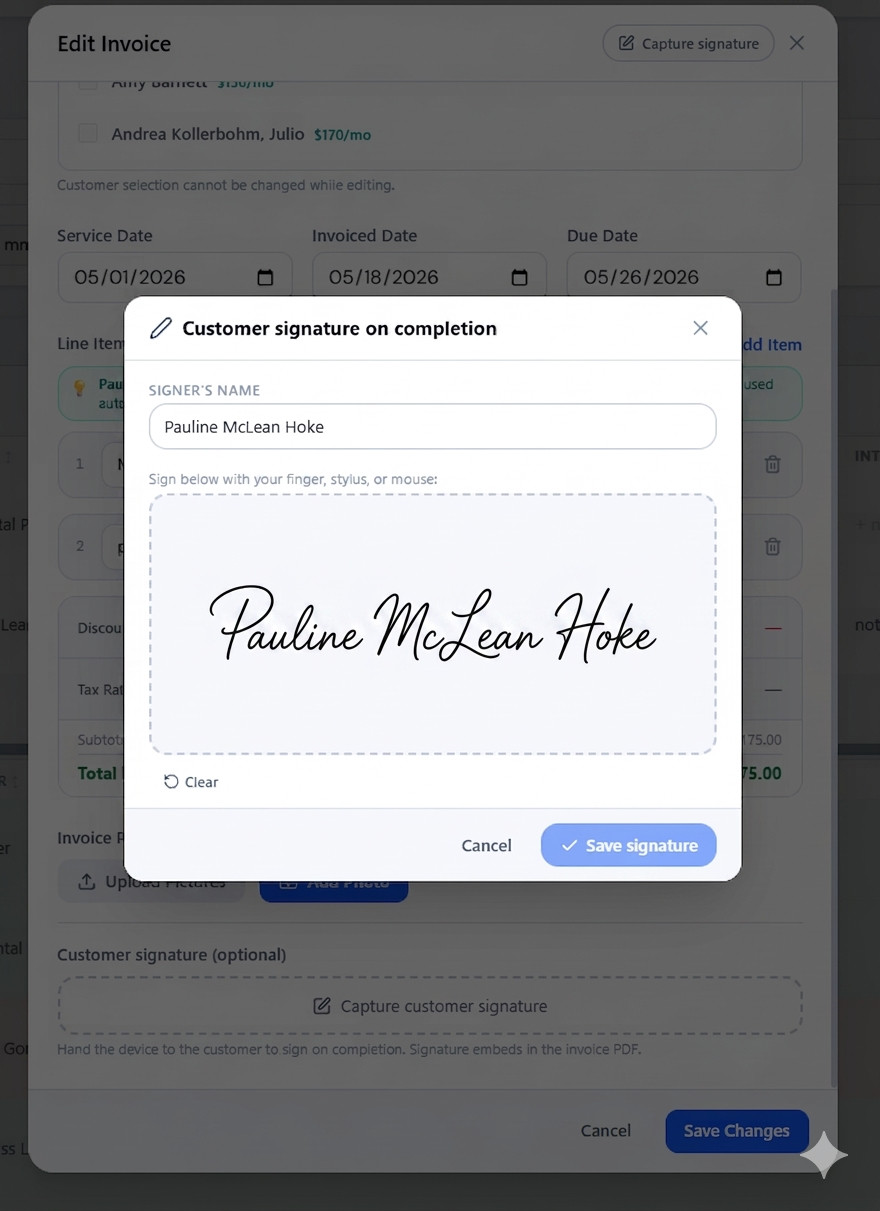 Invoice Maker Software Windows – Estimates, Service Log, AI Receipts