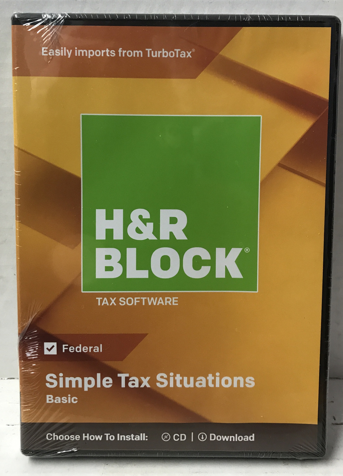 🌎 H&R Block Basic 2018 Simple Tax Solutions Tax Software,New ‼️