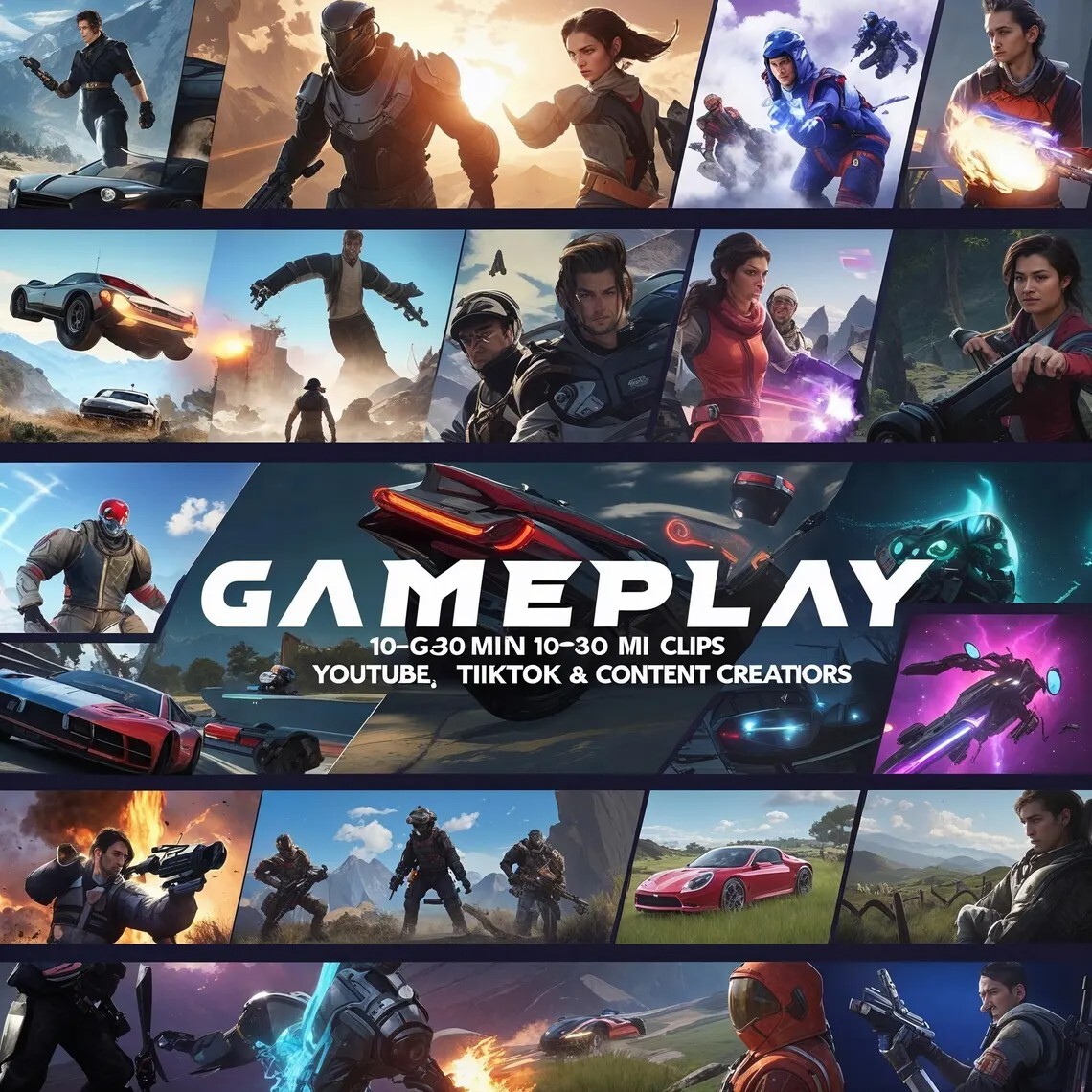 200GB of Premium Gameplay Clips for Reels, YouTube & TikTok | Content Creation