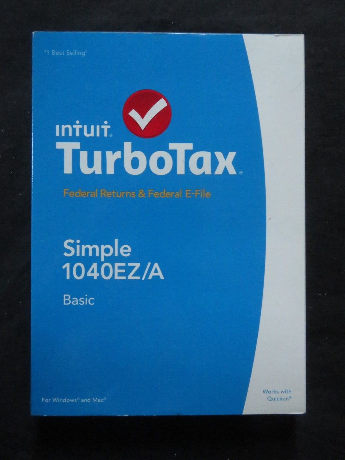 Genuine 2014 Intuit Turbotax Simple 1040EZ/A Federal Window & Mac