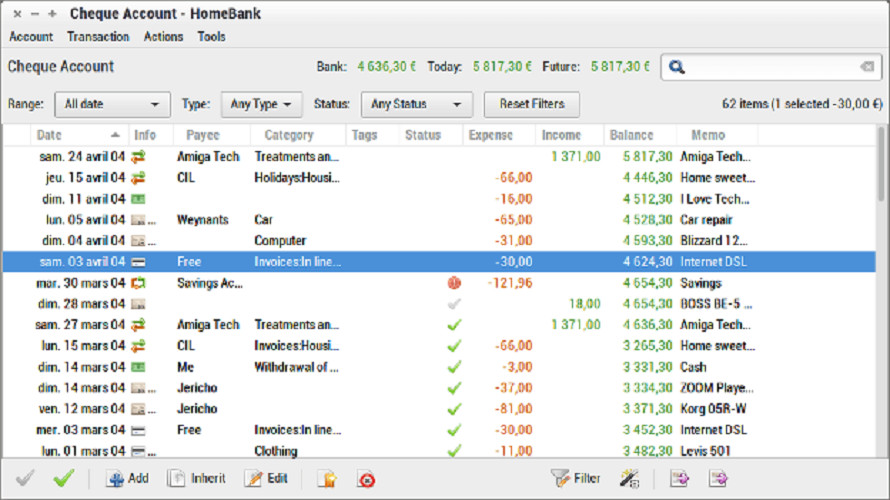 HomeBank Personal Finance software 2026 for Accounting, Budgeting, Finance USB