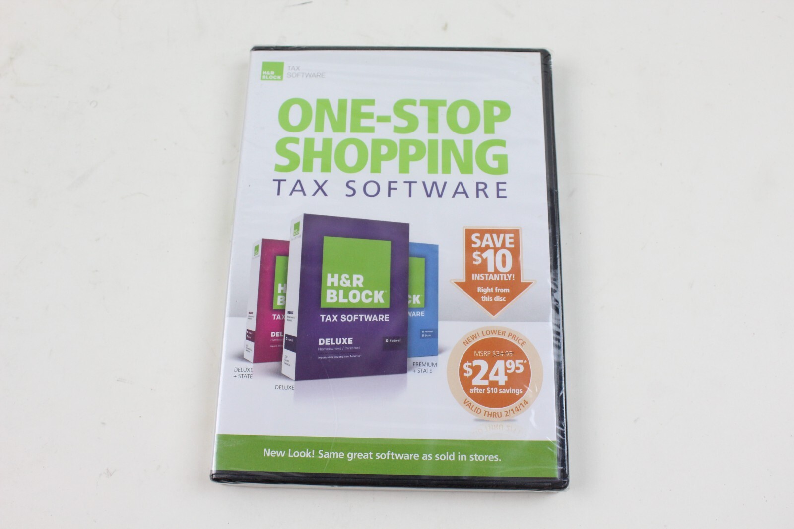 2013 H&R Block Deluxe Federal +State Tax Return
