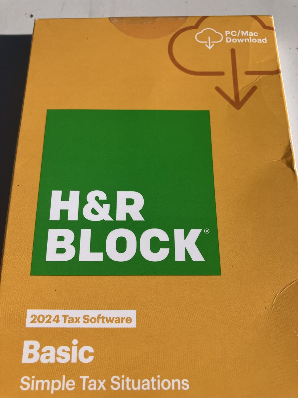H&R Block Tax Software Basic 2024 PC/Mac Federal e-file [Key Card] e-Delivery