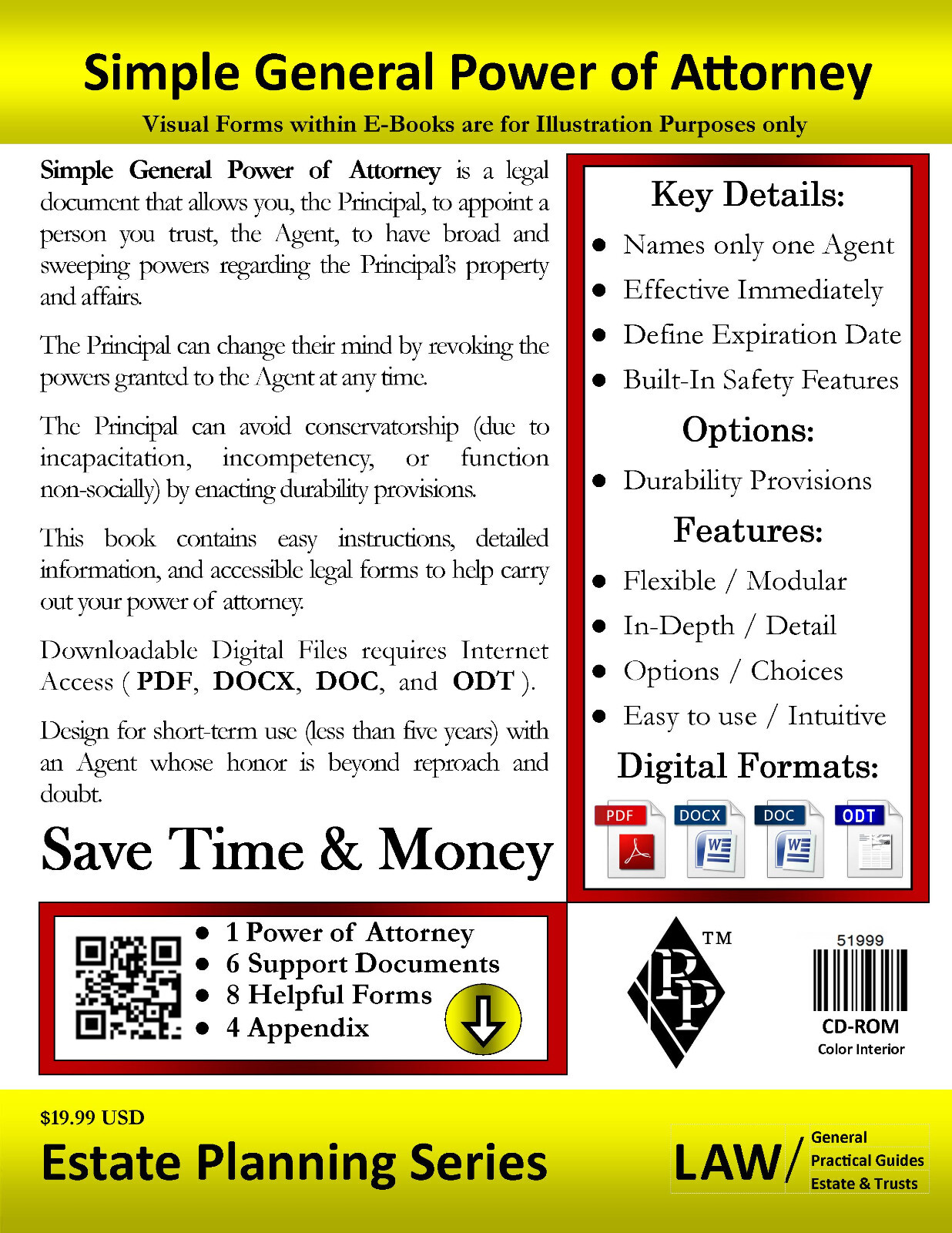 Simple General Power of Attorney – Full Version – CD-ROM Only