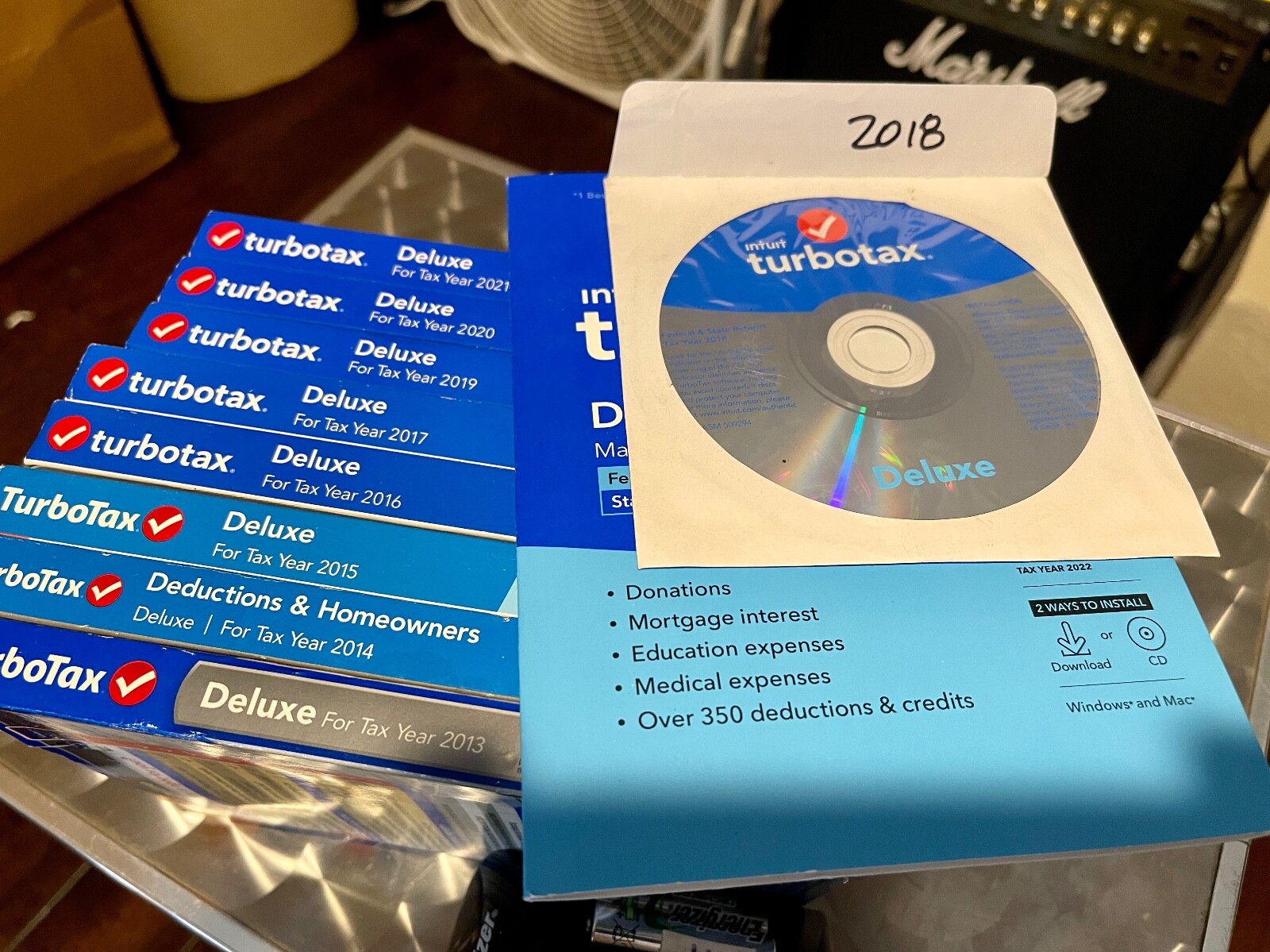 Intuit Turbo Tax Cd 2014 Deluxe Federal Return no state