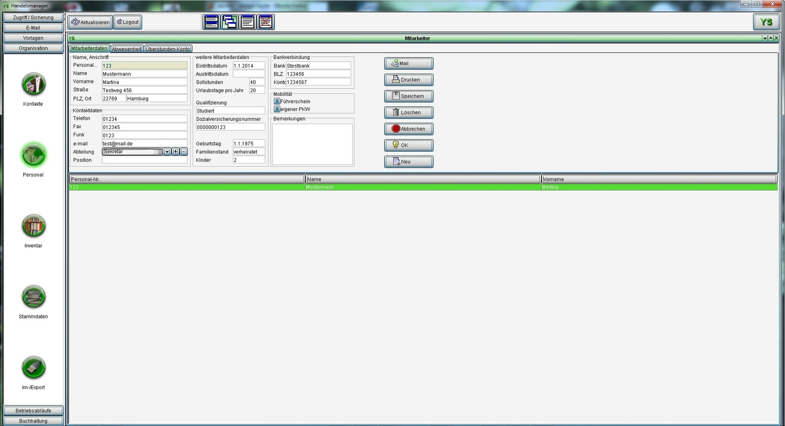 Invoice program for dealers including accounting, ordering and contacts