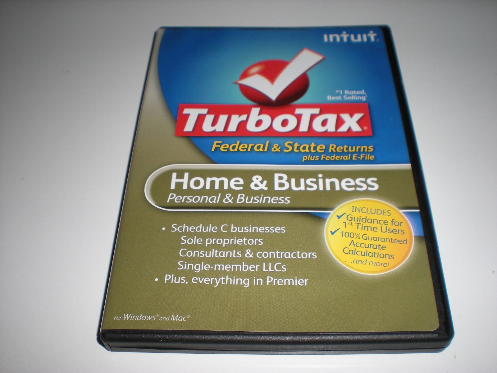 Turbotax 2012 Home & Business w/ state. Ugly Box. New sealed blemished box.