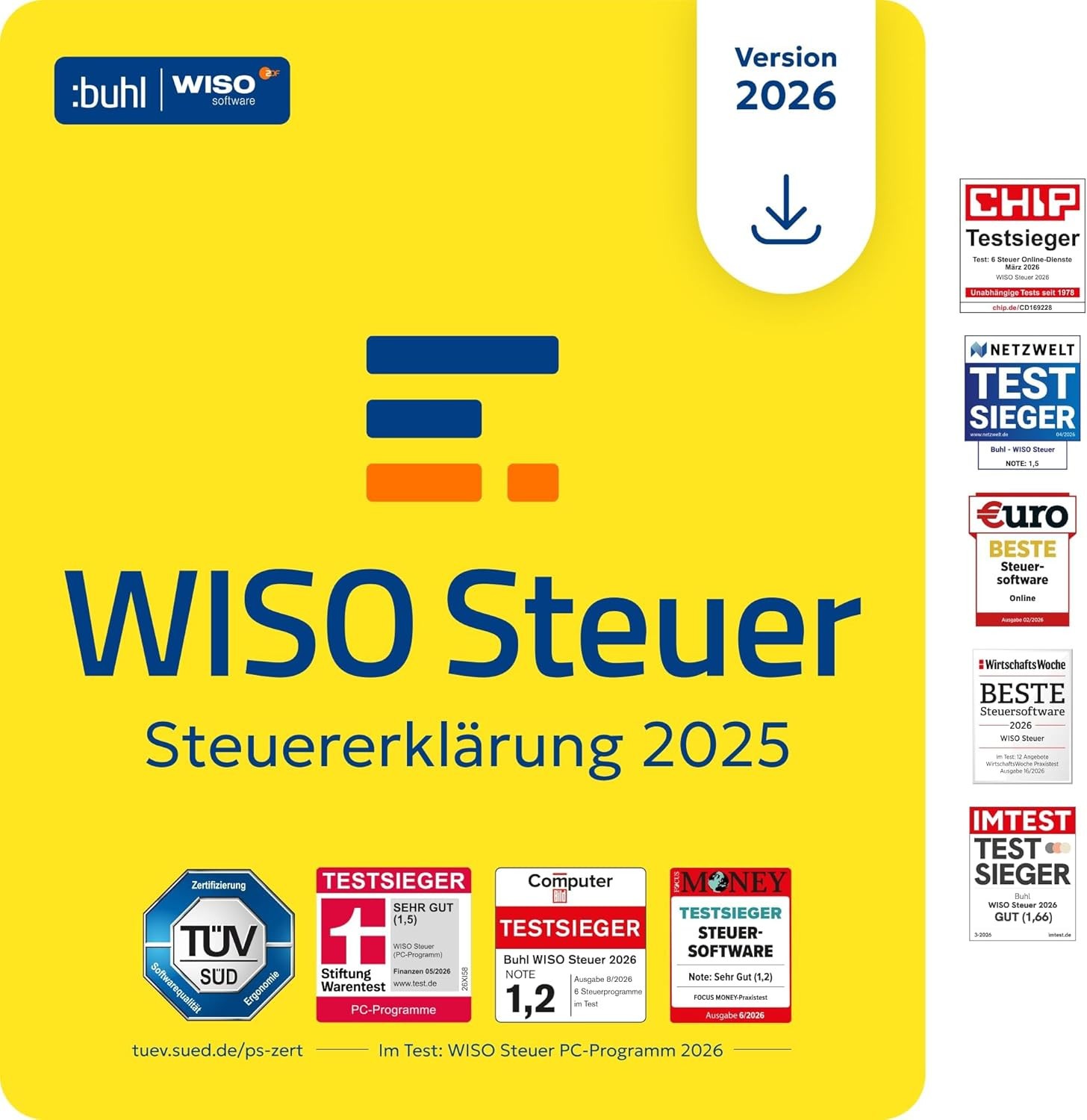 WISO Steuer 2026 for tax return 2025 – via eBay message – download