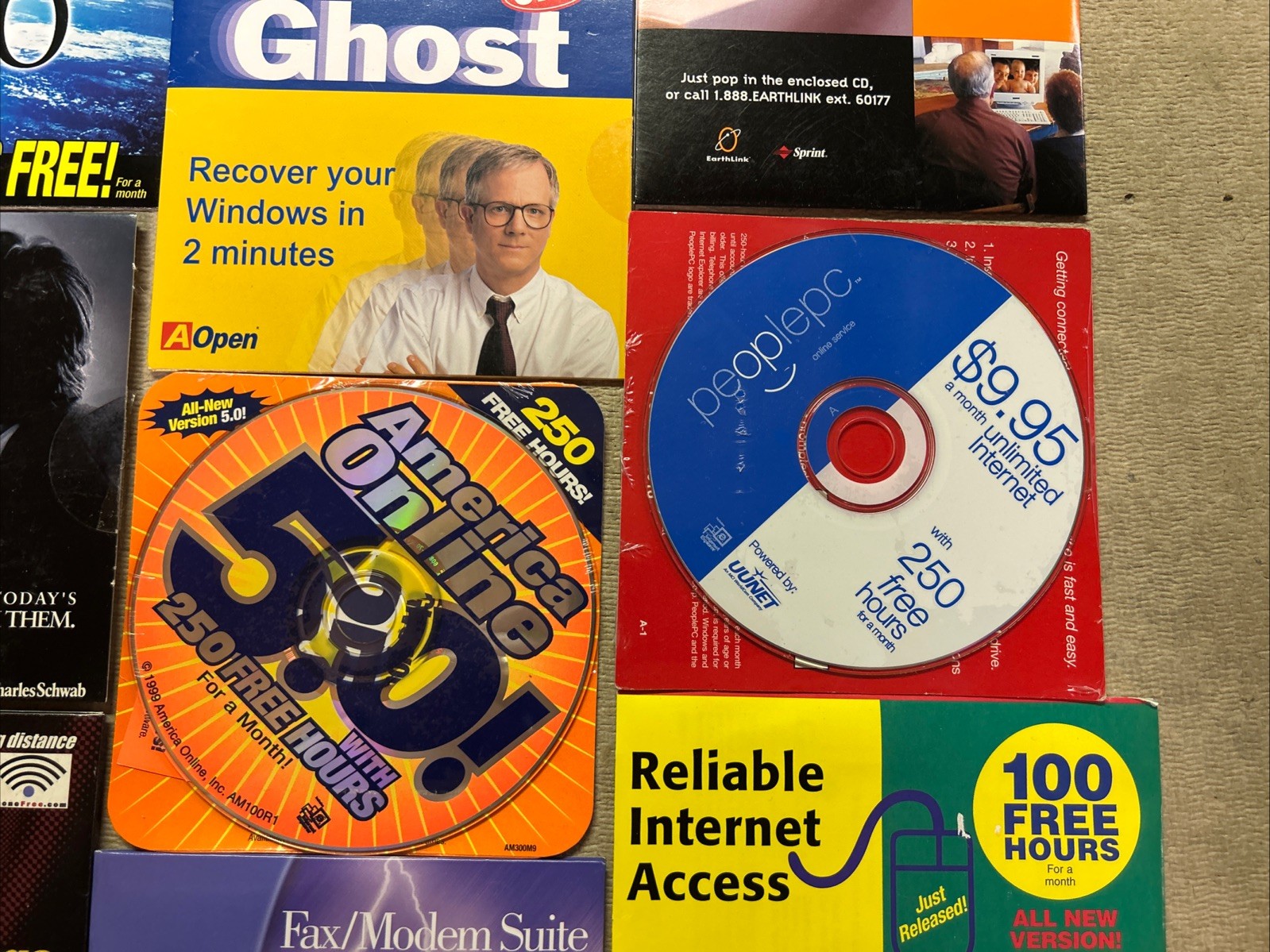 Lot of Various Financial/Modem/Turbo/MP3…. Software For Windows 95/98….