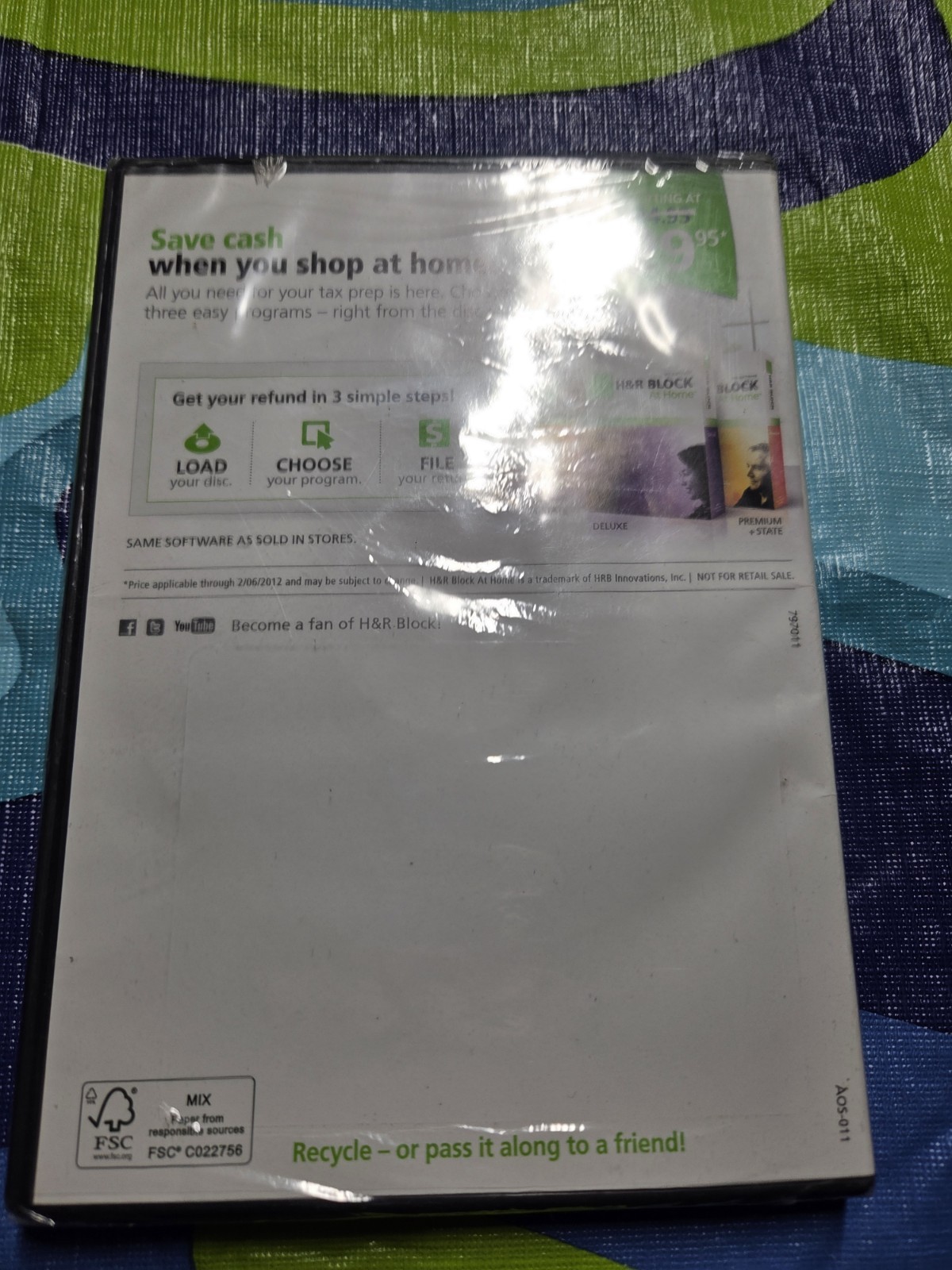 H&R Block At Home 2011 Tax Software