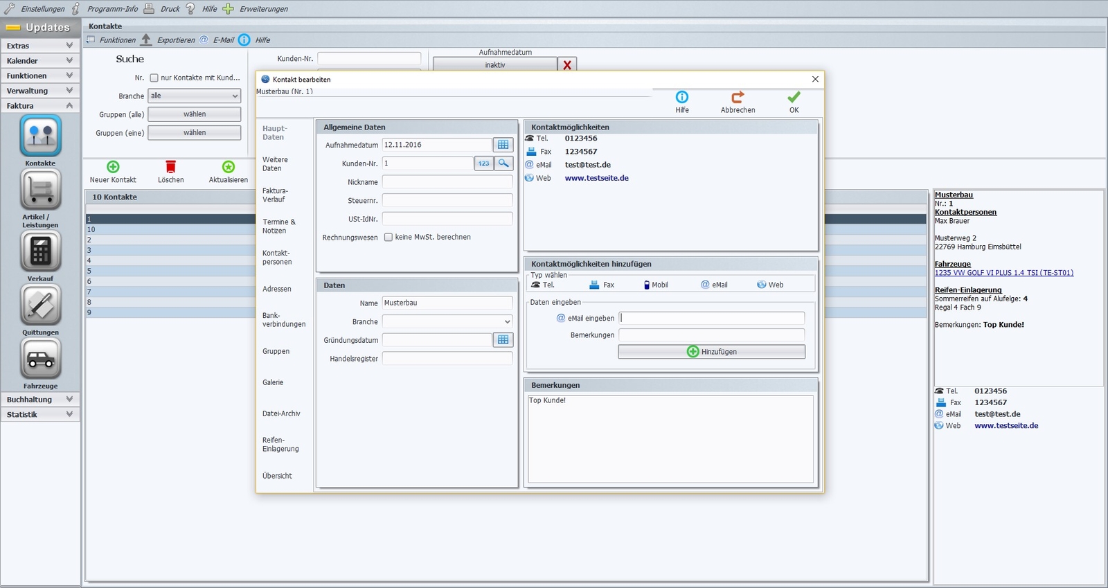 Car Invoice Software, Auto Repair Administration for Windows 10, Latest Version