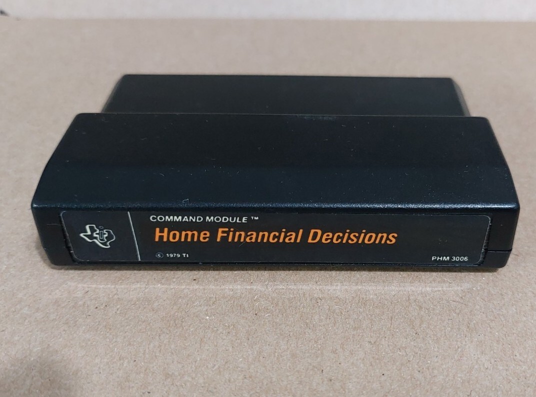 Texas Instruments Home Computer Home Financial Decisions Cart