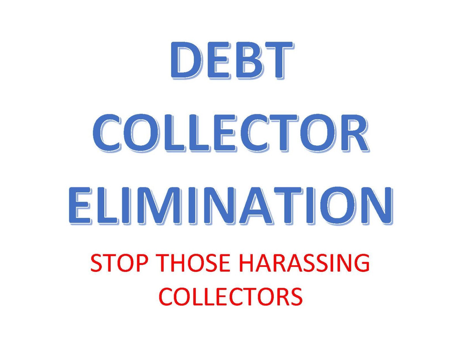 Debt Collector Elimination Software Program CD