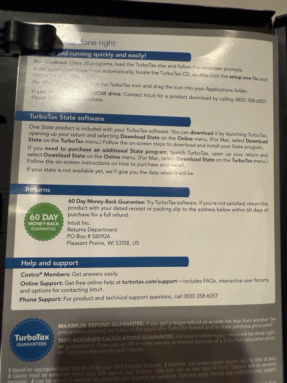 2014 TurboTax Deductions & Homeowners Federal and E file returns plus State