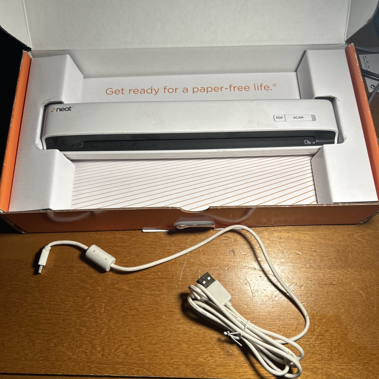 Neat Receipts Mobile Scanner Digital Filing System NM-1000 PC Mac Tested Works