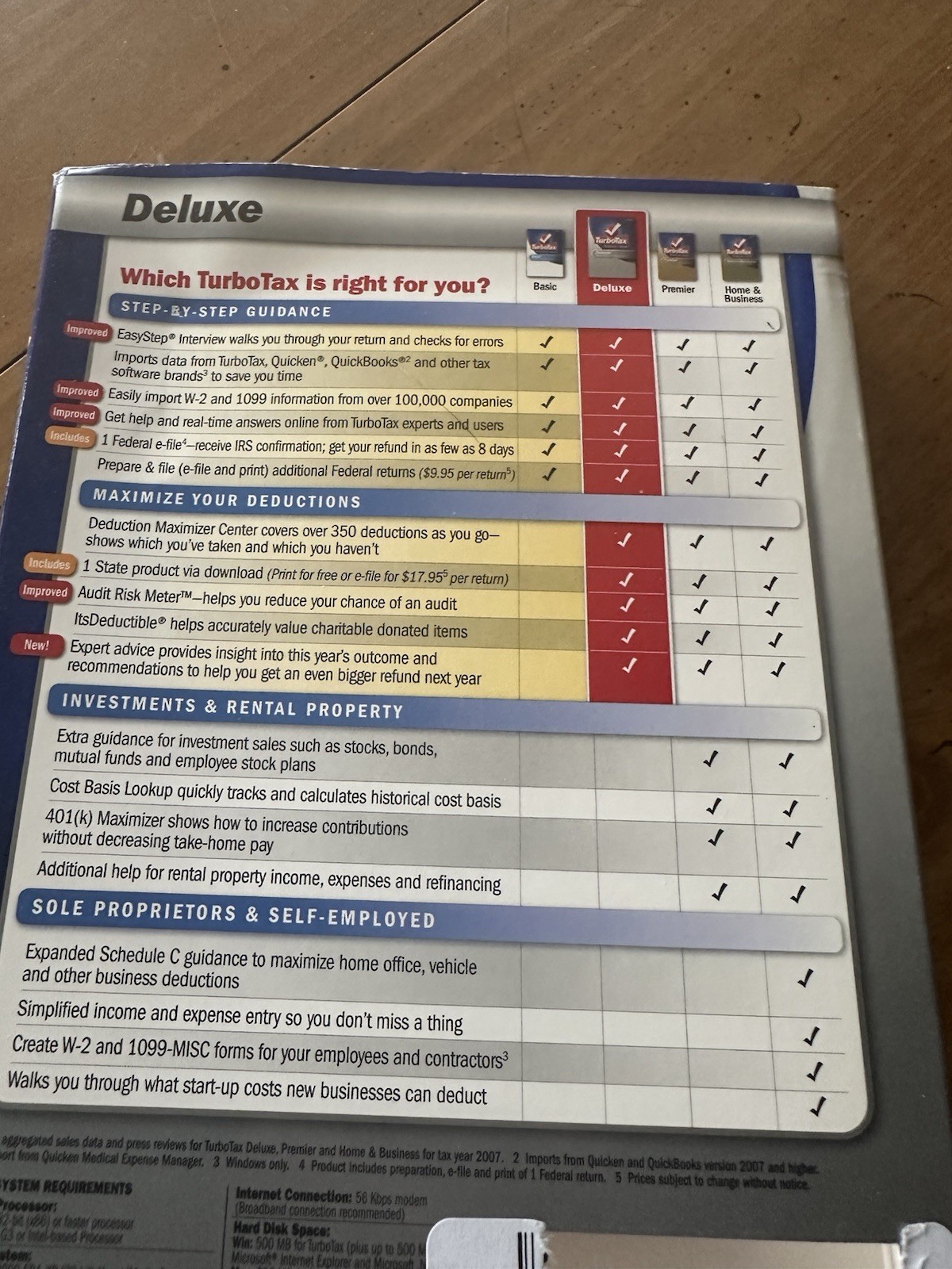Turbotax 2008 Deluxe Federal plus state 2008 Turbo tax For Window’s And Mac