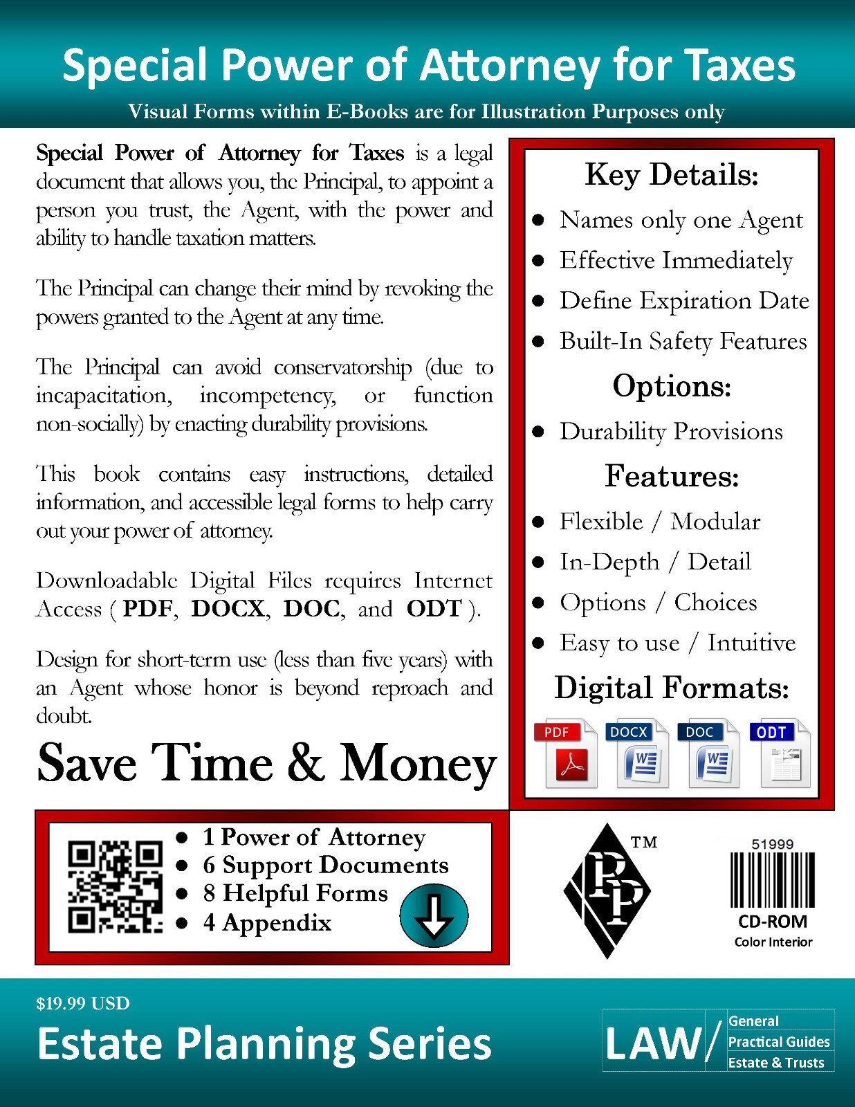 Special Power of Attorney for Taxes – Full Version – CD-ROM Only